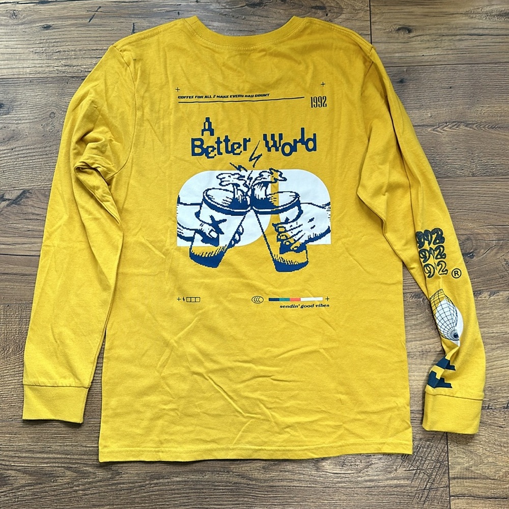 Dutch Bros NWOT “A Better World” Long Sleeve Tee Shirt